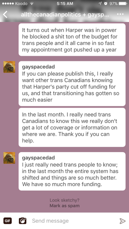 allthecanadianpolitics:Good news for Transgender people in...