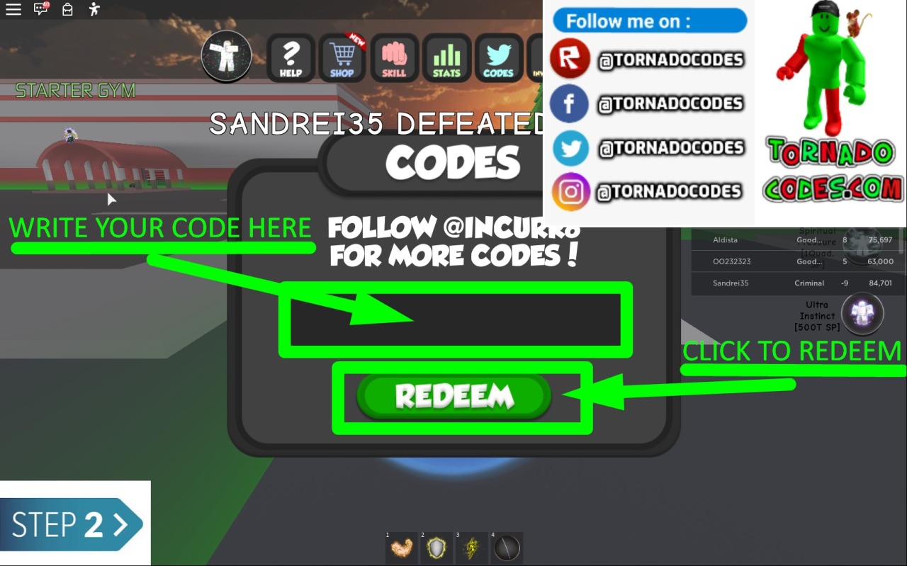 Tornadocodes Com Database Of Free Roblox Codes And Music Ids Power Simulator Codes Roblox April 2020