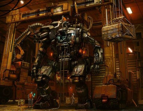 battletech mechwarrior robot hangar hanger science fiction sci fi scifi pinterest mech mec