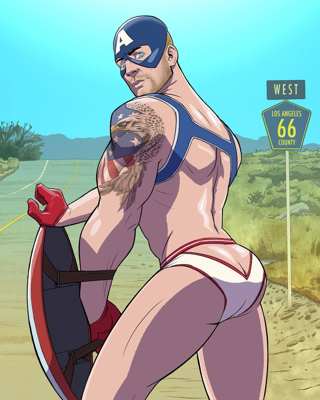 America Anime Porn - Animated Captain America Gay Porn | Gay Fetish XXX