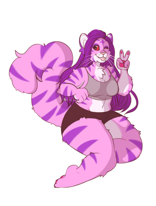 littlekikis dakotasmash3k anthro fursona tiger furry tiger fursona tiger velvet (oc) blessings thank you to both of you!! shes so floofy kemono