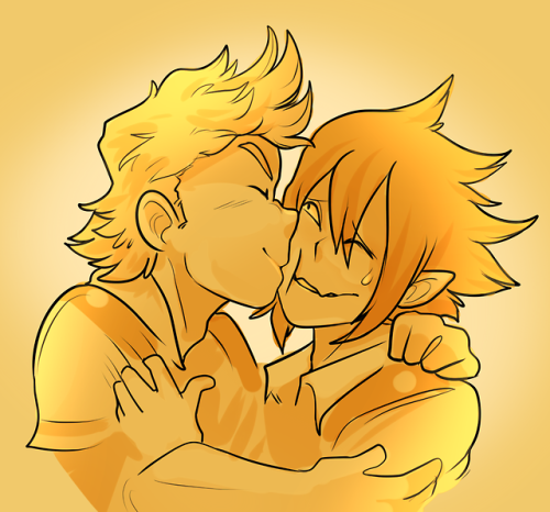 I wanted to draw kissing and also boys kissing so here’s some of...