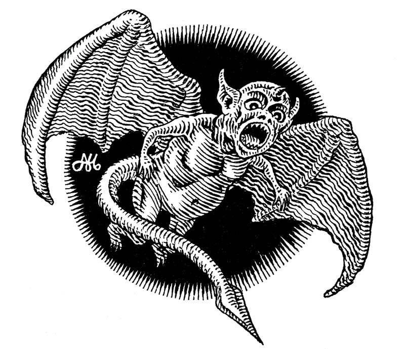 A screaming devilkin resembles a flying baby whose endless screaming forces a saving throw each round for anyone attempting to take any meaningful action in its presence (Alan Hunter, AD&D Fiend Folio, TSR, 1981) Some scholars believe the Bat Boy of...