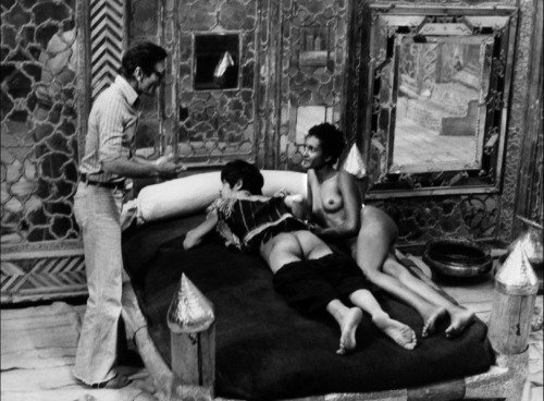 partialboner:Pier Paolo Pasolini on the set of arabian nights...