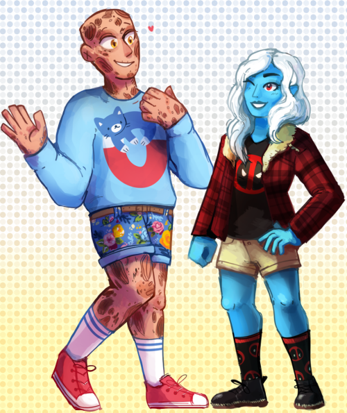 cappybara:outfit commission of wade and vanessa for...