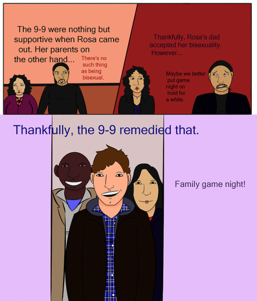 spacerocks-debussey:I drew a comic about Brooklyn Nine-Nine and...