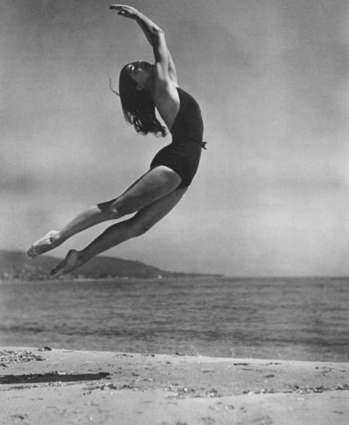 yesterdaysprint:Dancer Margot Fonteyn, St. Tropez, 1938