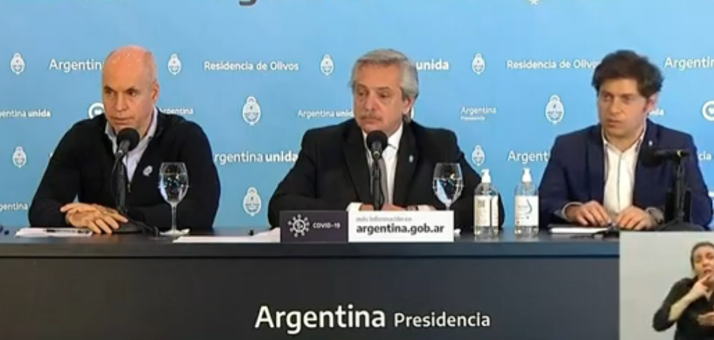 Presidente, Gobernador Buenos Aires y Jefe de Gobierno de Buenos Aires.
