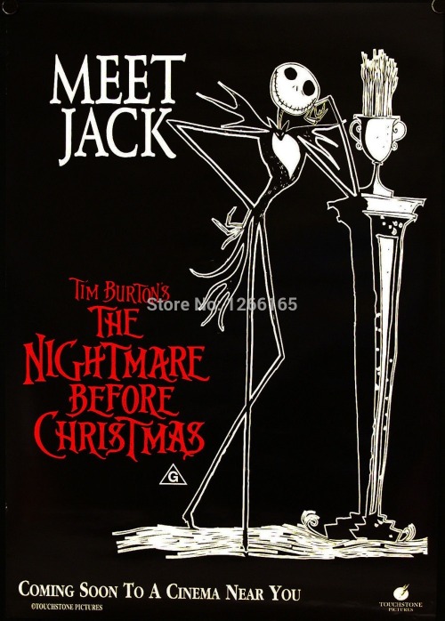 the-disney-elite:Theatrical posters for Tim Burton’s The...