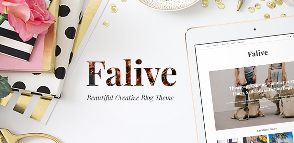 Falive v1.2.1 - Beautiful Creative & Fashion Blog Theme Nulled