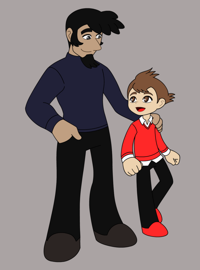 Atoman Blog — Tenma and Tobio son dad family.