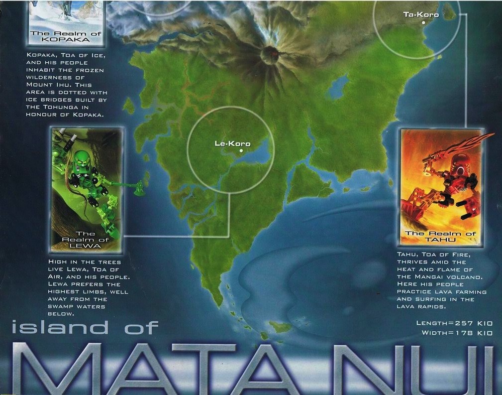 The official map of Mata Nui