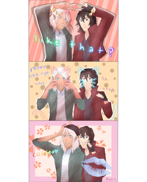 aceveria-art:purikura altean lance and galra/human shifter...