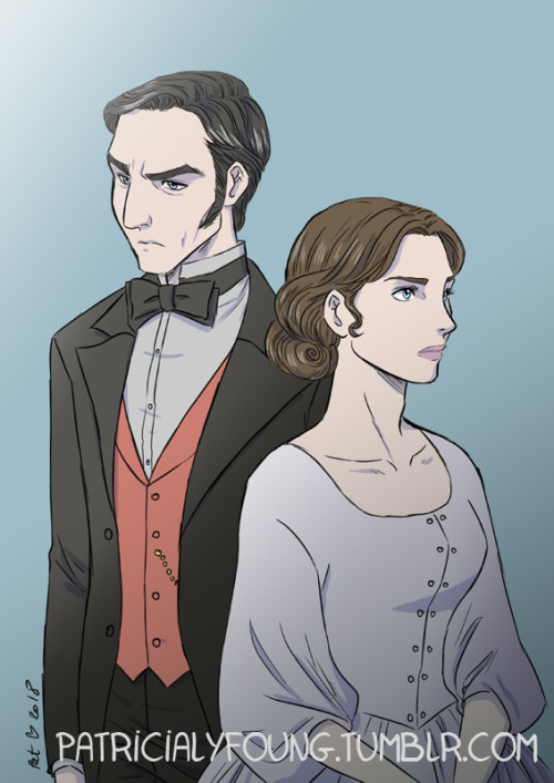 Un fanart de North and South, roman d’Elizabeth Gaskell !! Je...