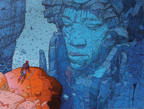 thatofficial70show: Jimi Hendrix by Jean Giraud, AKA Moebius....