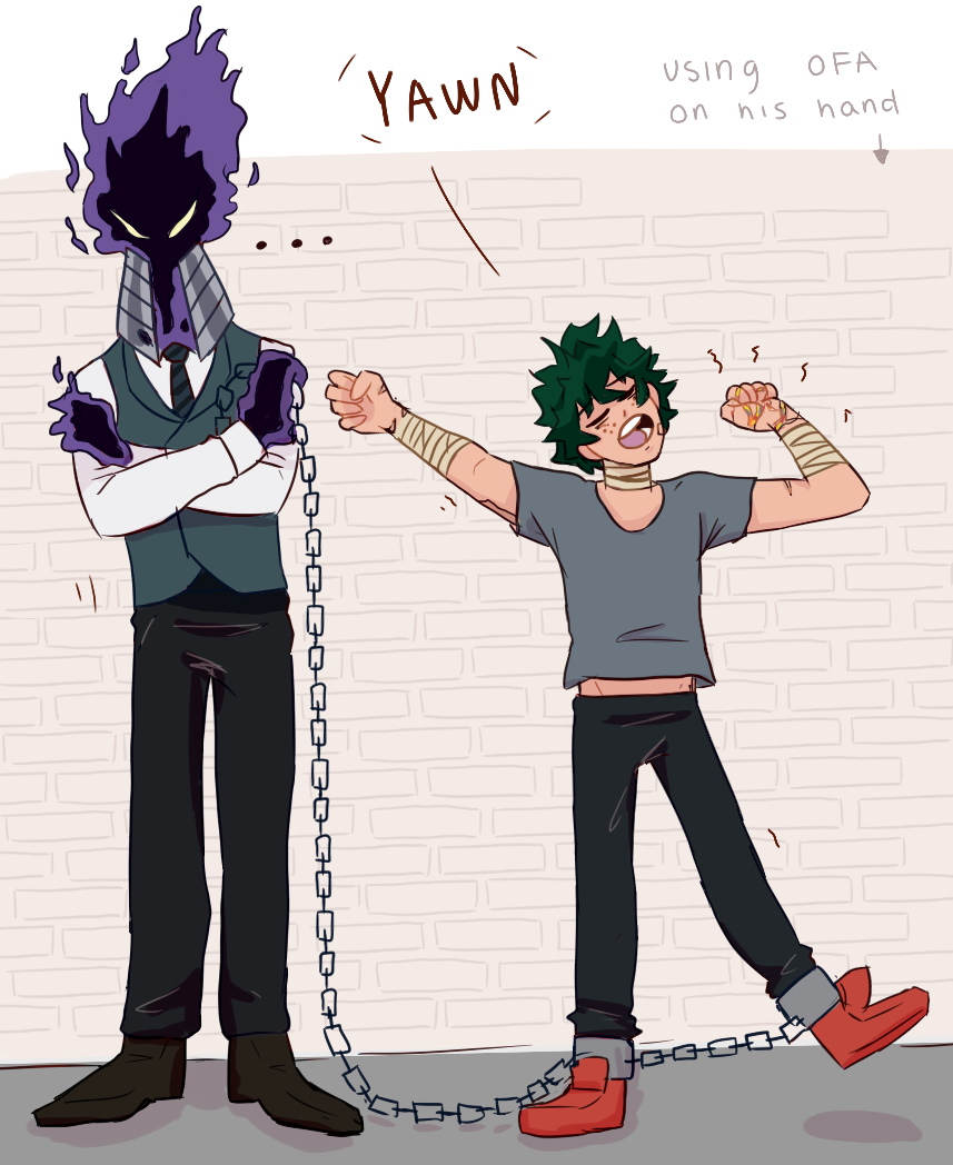 Drawing the gay — My Villain Izuku background.