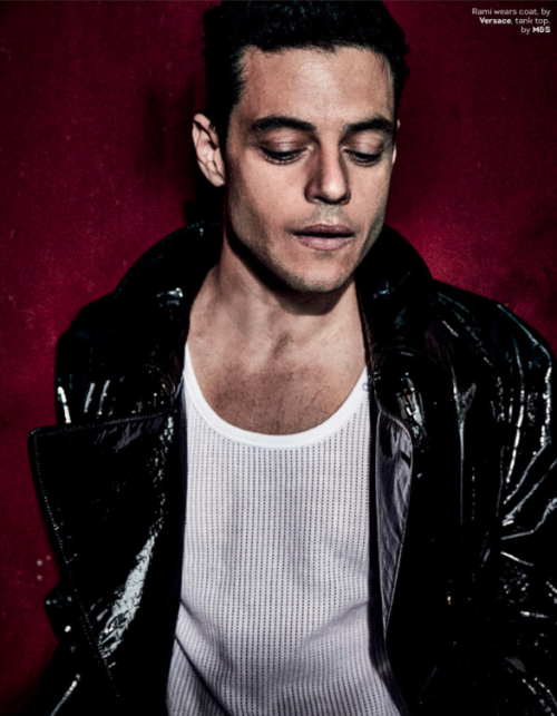 vyrt:Scans of Rami Malek in the October edition of Attitude...