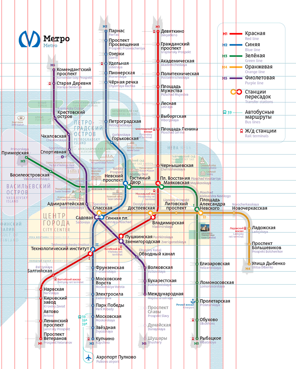 Карта метро питера московский вокзал