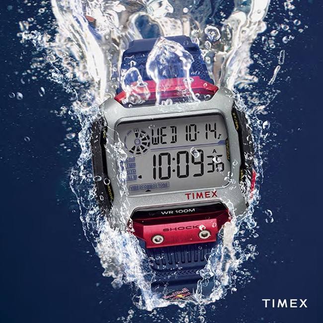 【TIMEX】 天美時 X Red Bull 聯名 遠征系列限量電子錶 (紅/藍/黑 TXTW5M20800)