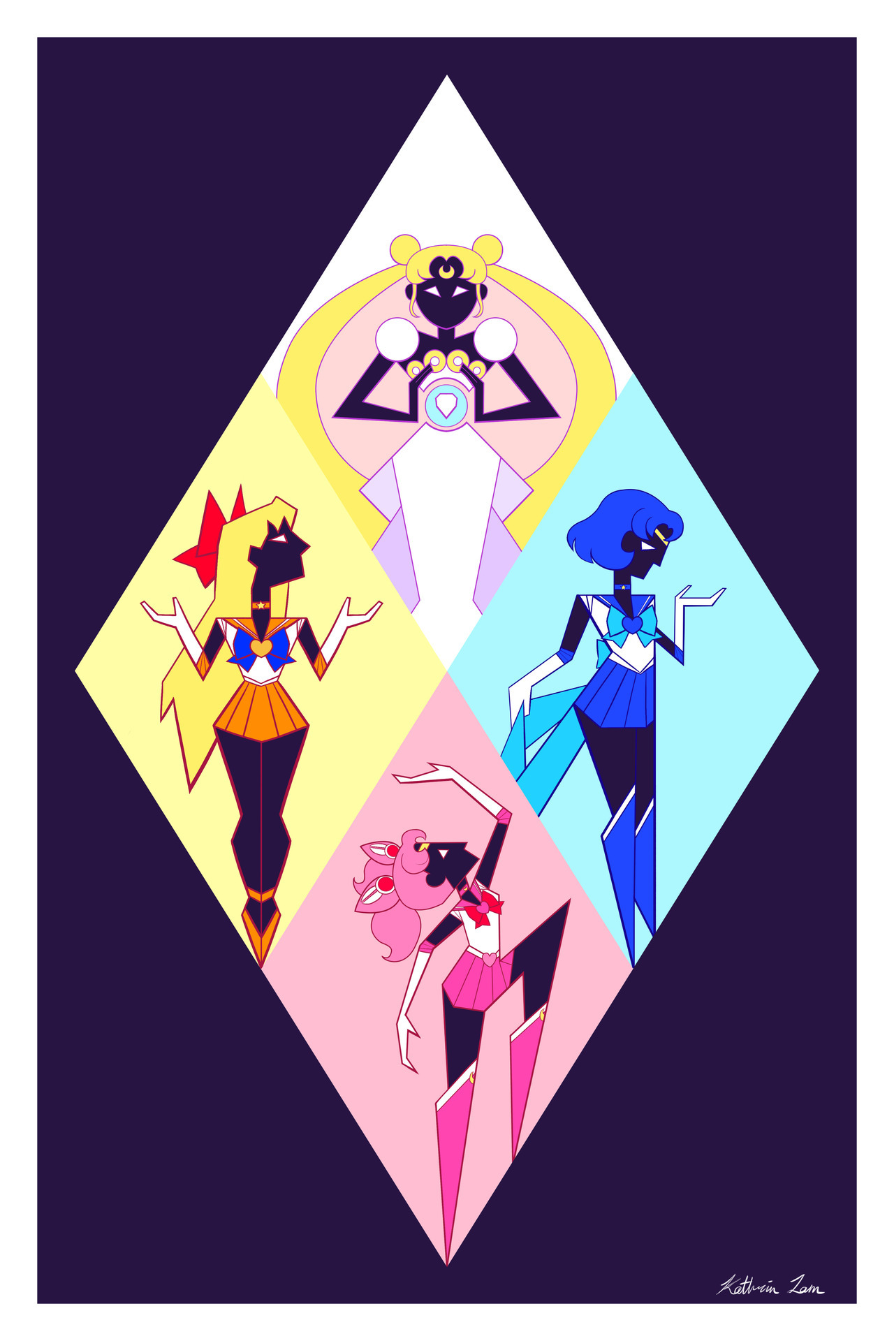 Kathrin's Art — Steven Universe x Sailor Moon crossover I drew...