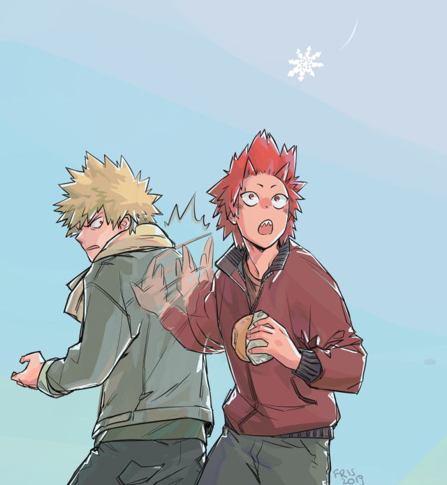 bakugou and kirishima | Tumblr