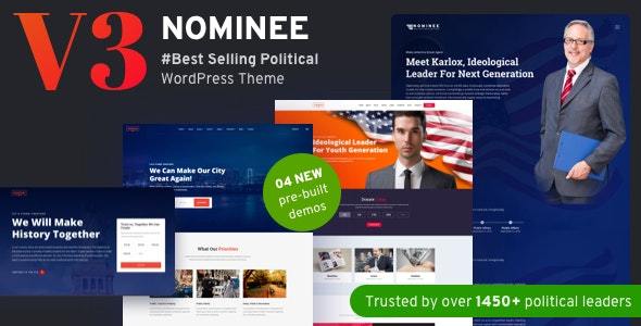 Nominee v3.2 - Political WordPress Theme for Candidate/Political Leader Nulled