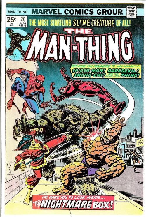 browsethestacks:More Marvel(ous) Covers Of The Man-Thing