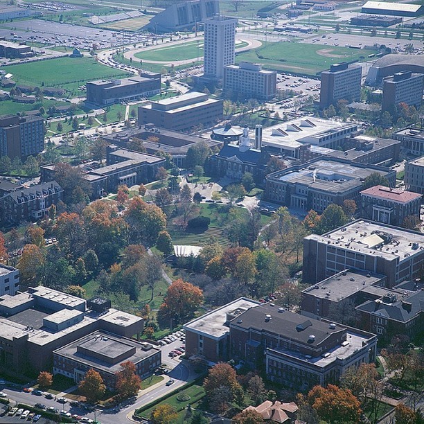 Aerial view of #EKU campus from 1979. #tbt... | Eastern Kentucky University