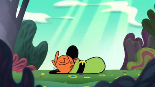 gravityfallsrockz:Star children laying in the grass 