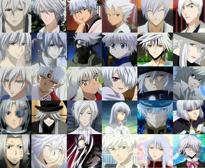 White Haired Anime Characters Love Meme