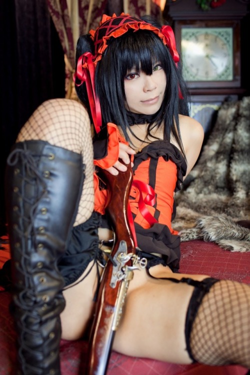 sweet-omankoppai:Tokisaki Kurumi ero-cosplay by Rat SakuraI...