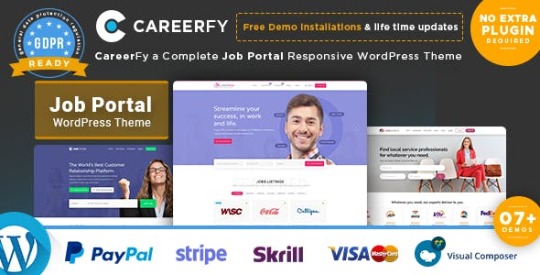 Careerfy v2.5.4 – Job Board WordPress Theme Nulled