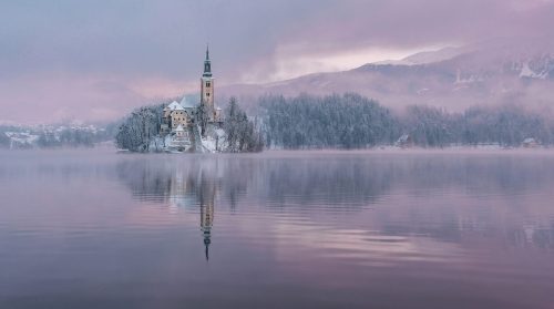 landscape-photo-graphy:The Enchanting Sunrise of Slovenia’s...