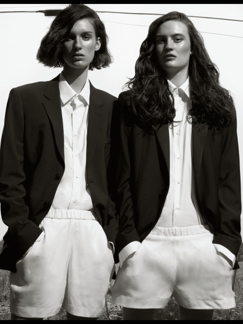 Marie Amélie Sauvé W W Magazine Marte Mei Van Haaster Maria Bradley Black and White Editorials Fashion Clean Living Michael Thompson Models