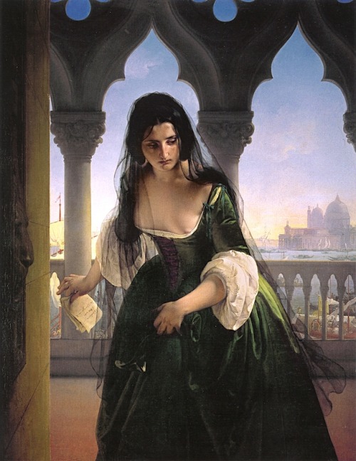 trulyvincent:Secret accusationFrancesco Paolo Hayez 1847-1848