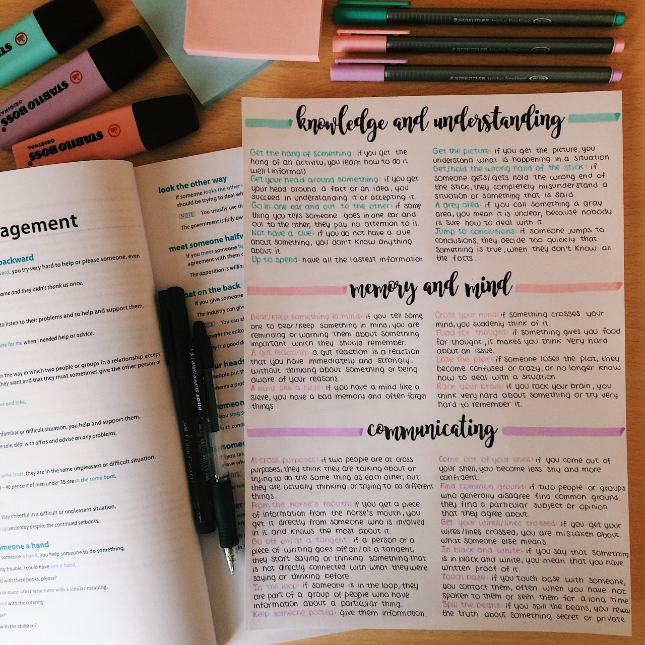 Love how these three colors match together! I’ve... - Teresa's studyblr