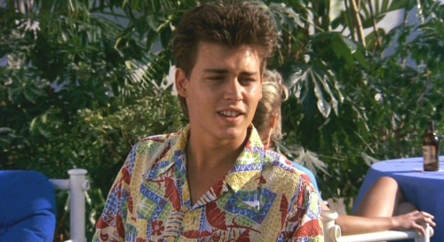 90sryder:Johnny Depp in Private Resort (1985)