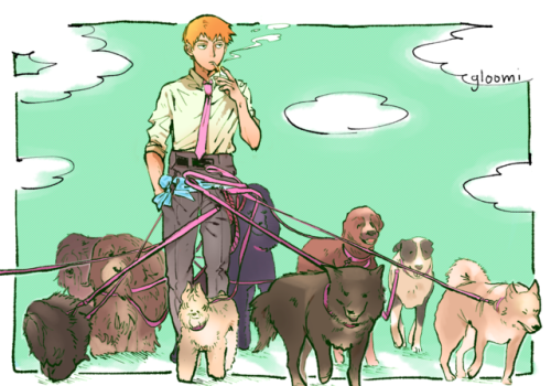 gloomi:“I wonder if he just likes dogs” yes mob, yes he does....