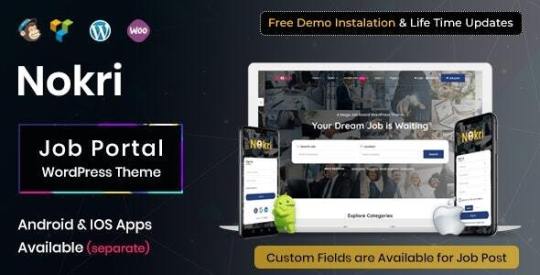 Nokri v1.2.1 – Job Board WordPress Theme Nulled