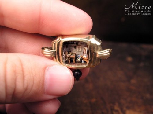 sosuperawesome:Miniature World Pendants and...