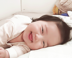 sleepy asian baby gif