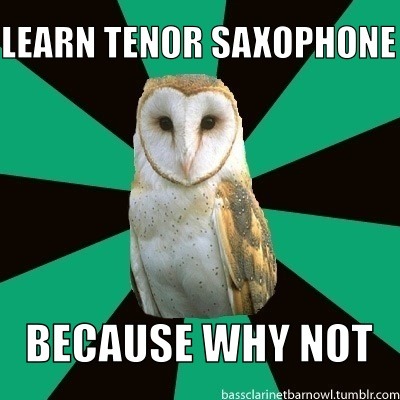 tenor saxophone on Tumblr