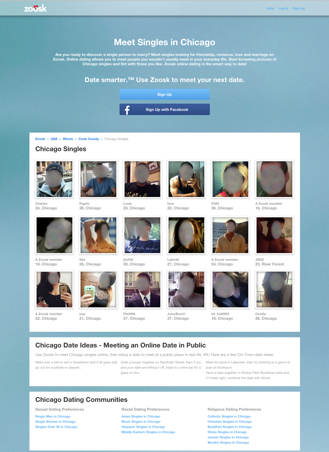 Zoosk Dating sito Web contatto