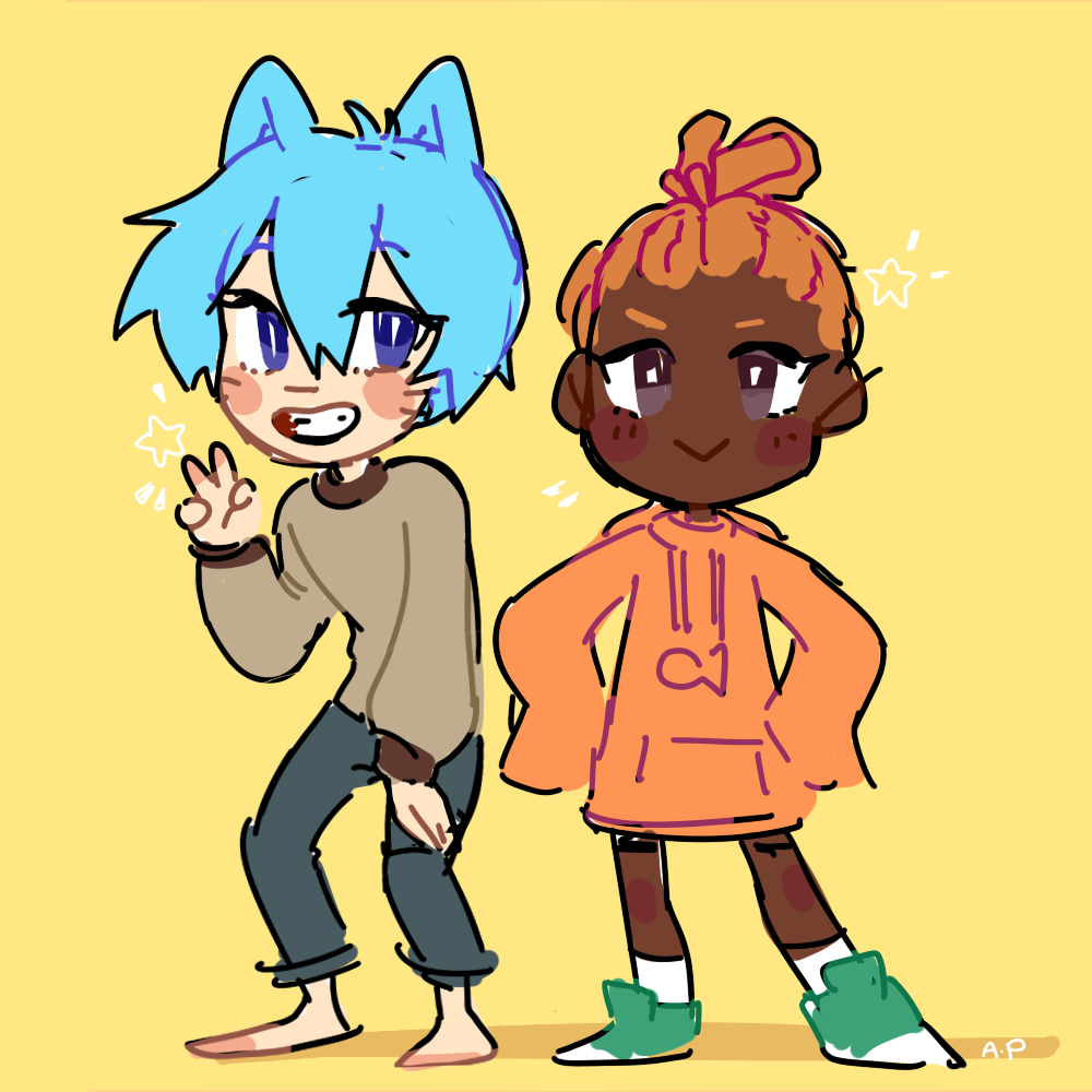 applepiyaa:"gumball and darwin!!!! chaotic disaster boys". gumbal...