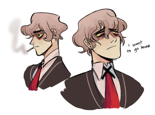 I literally have nowhere to put this trash boy in bundles except tumblr since this is an art blooogggg sparkles ay oc kyotemeru-arts rp stuff doodle sketch