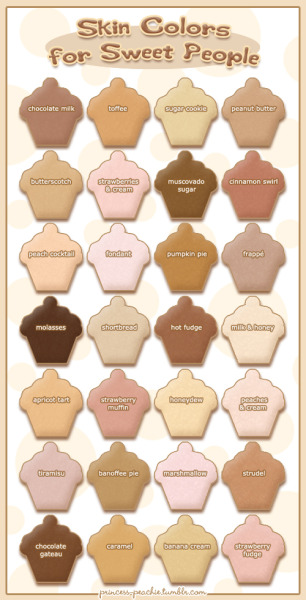 Skin Color Chart Photoshop