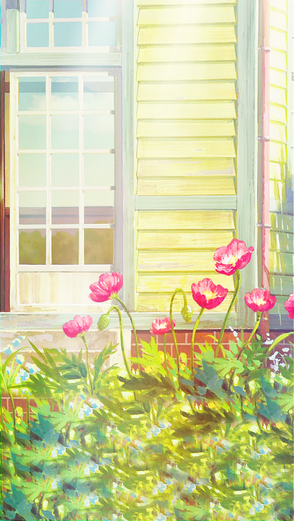 aprettyfire:Ghibli + Flowers