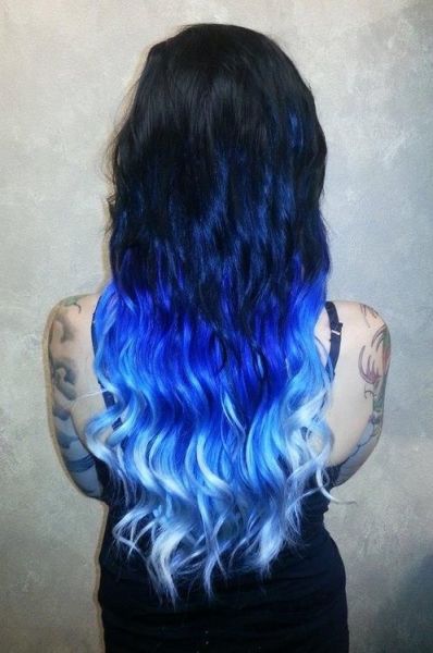 Blue And Black Hair Tumblr