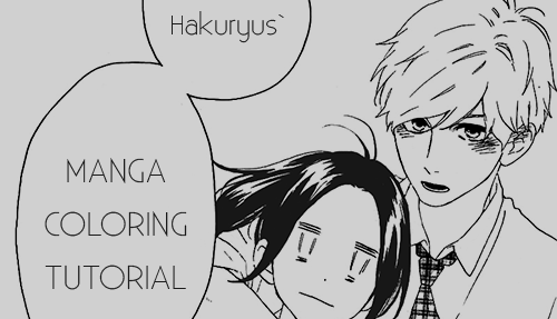 manga coloring tutorial on Tumblr