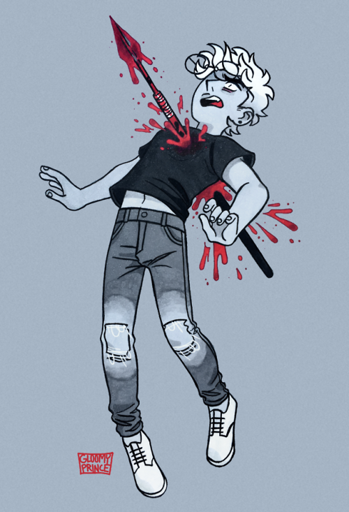 gloomy-prince:Goretober Day 3- Skewered